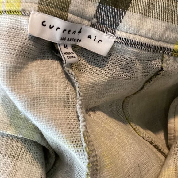 Current Air Los Angeles Plaid striped straight leg pants Size Medium - Picture 10 of 15